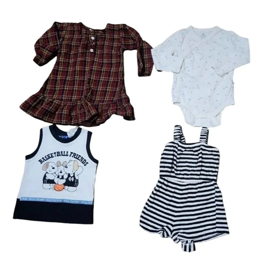 EUC Huge Assorted Lot Bundle Baby Girls ALLSEASON Clothing 20Pc Sz 6-9Months